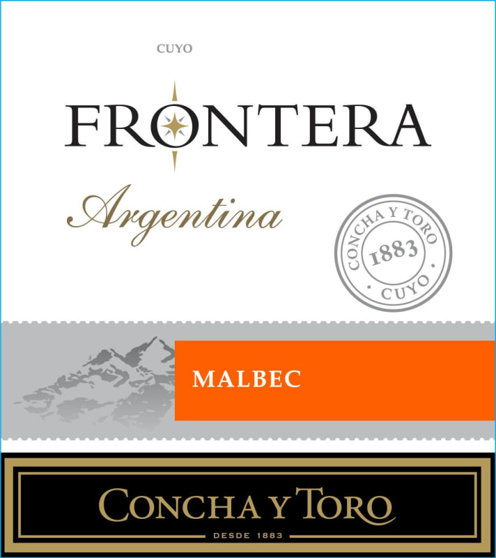 Frontera Concha y Toro Malbec 2012 Front Label