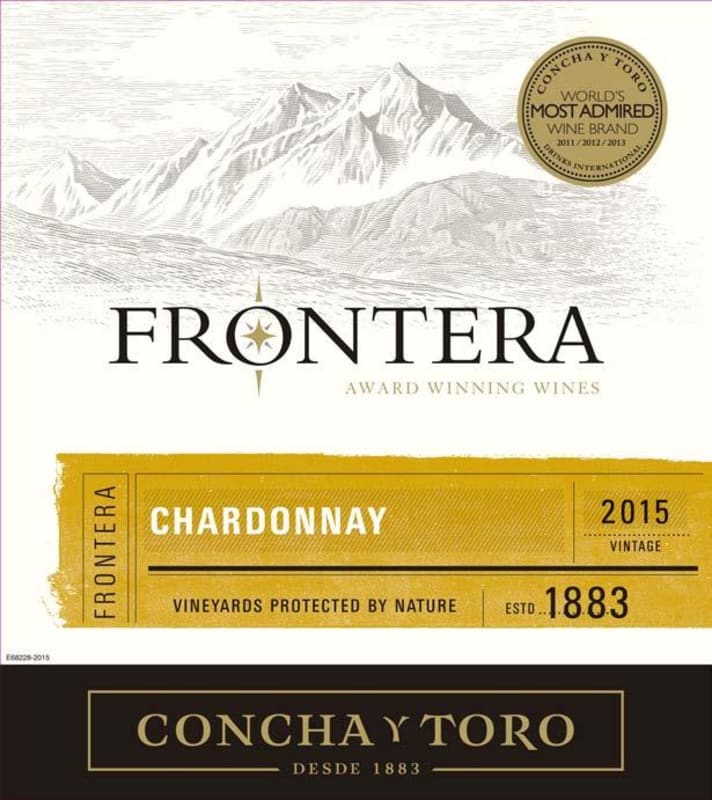 Frontera Concha y Toro Chardonnay 2015 Front Label