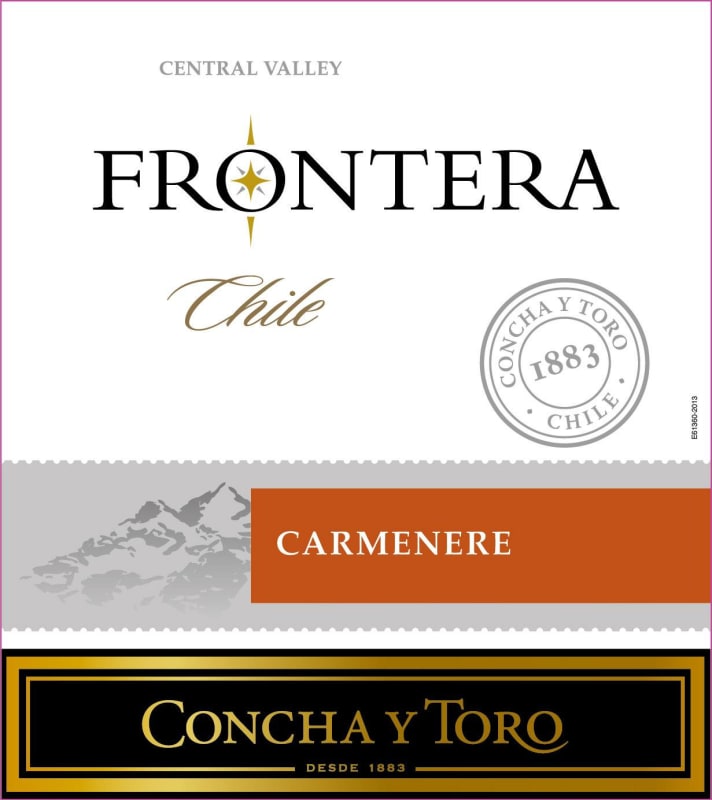 Frontera Concha y Toro Carmenere 2014 Front Label