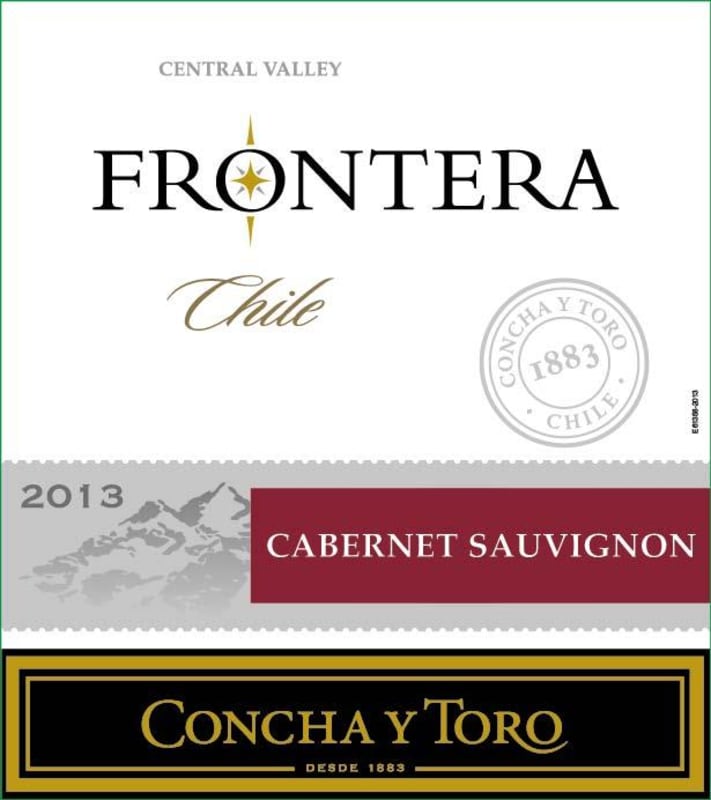 Frontera Concha y Toro Cabernet Sauvignon 2013 Front Label