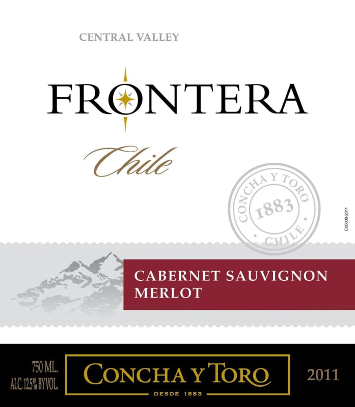 Frontera Concha y Toro Cabernet Sauvignon Merlot 2011 Front Label