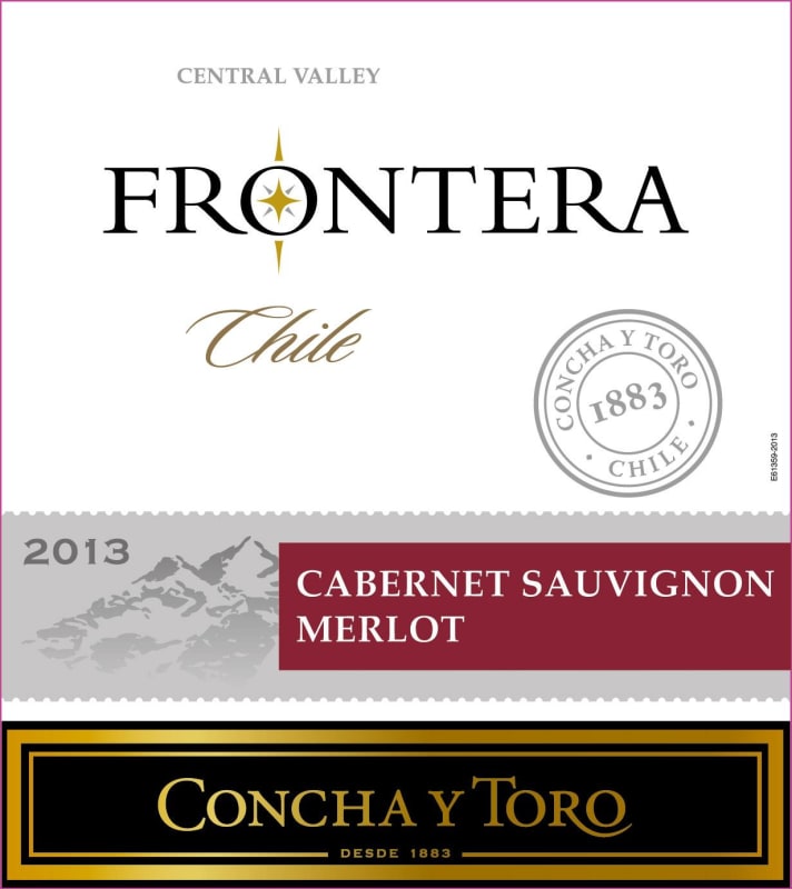 Frontera Concha y Toro Cabernet Sauvignon Merlot 2013 Front Label