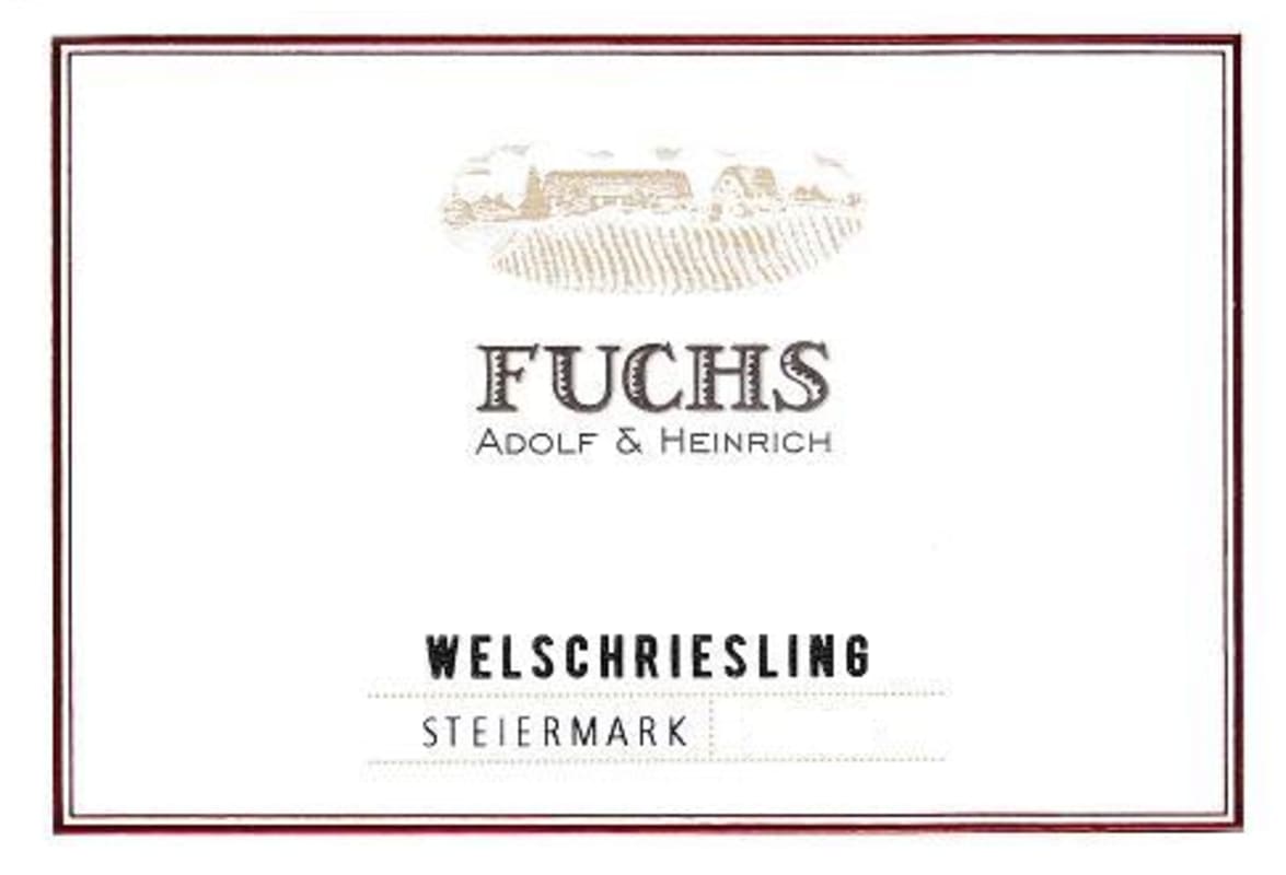 Fuchs Adolf & Heinrich Steiermark Weissburgunder 2013 Front Label