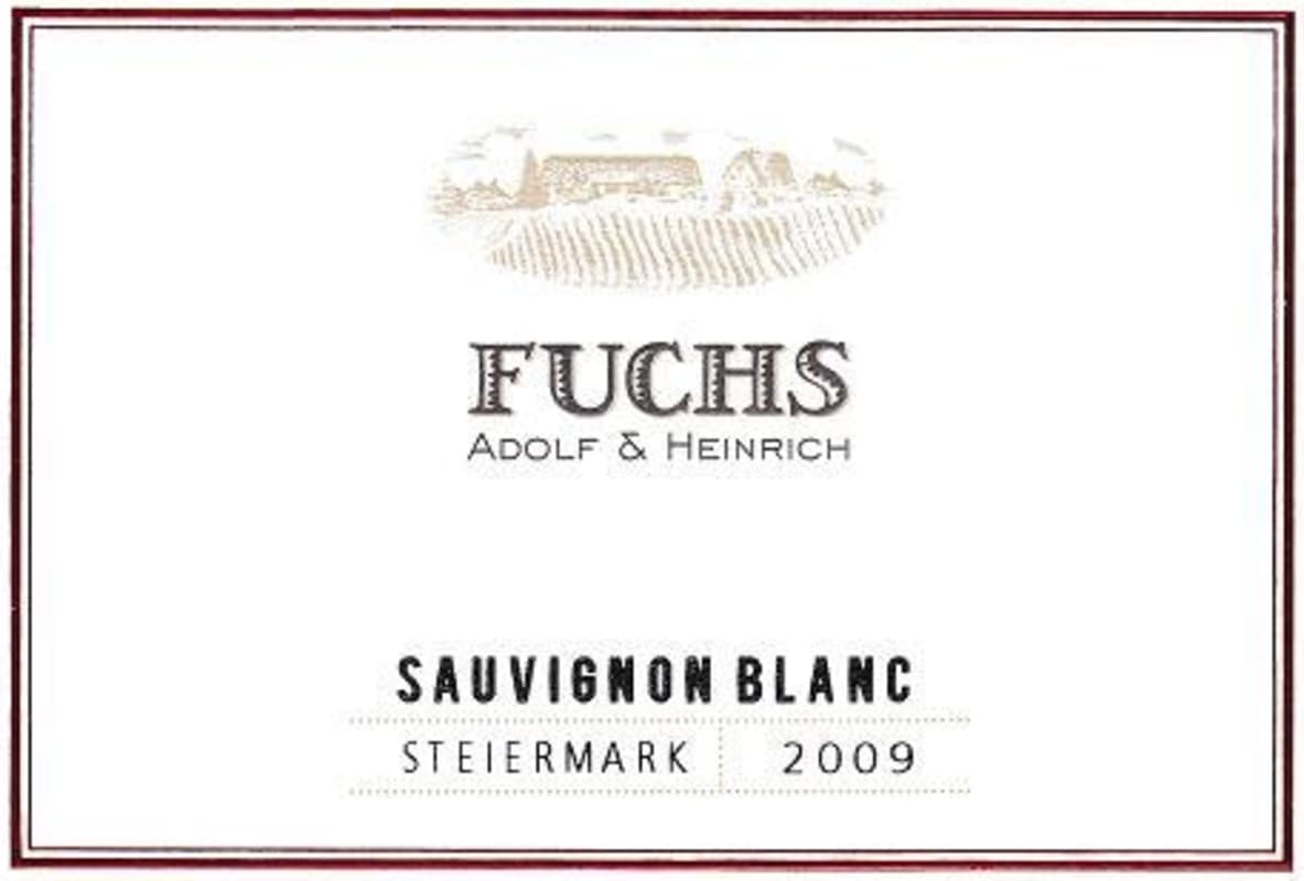 Fuchs Adolf & Heinrich Steiermark Sauvignon Blanc 2009 Front Label
