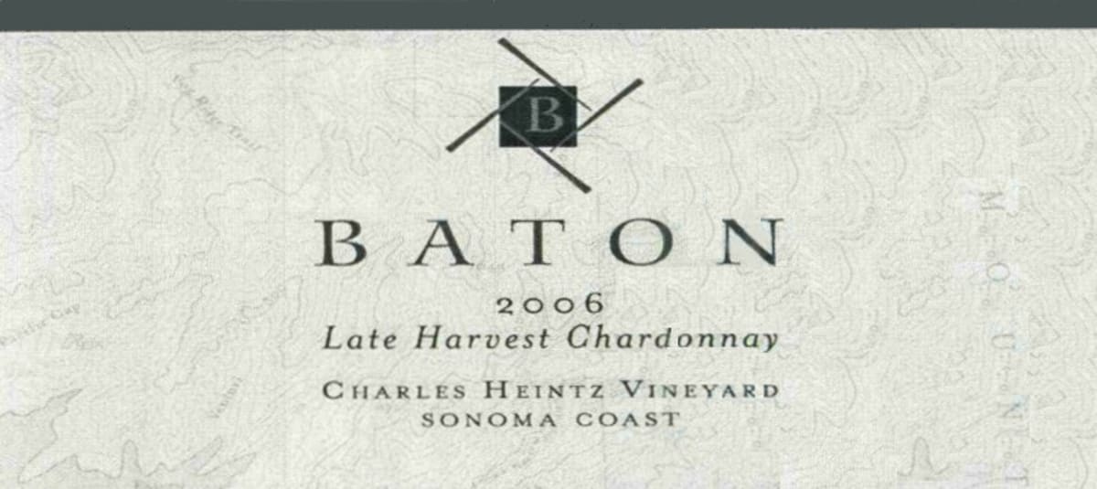 Baton Wines Charles Heintz Vineyard Late Harvest Chardonnay 2006 Front Label