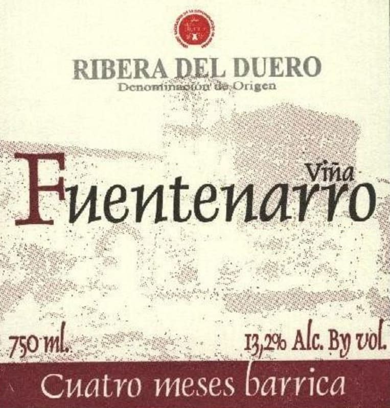 Fuentenarro Cuatro Meses en Barrica 2013 Front Label