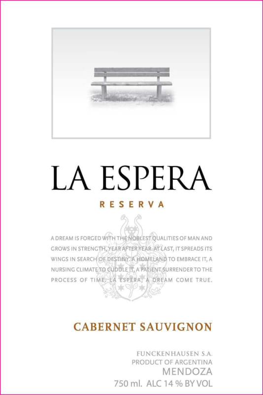 Funckenhausen La Espera Reserva Cabernet Sauvignon 2013 Front Label