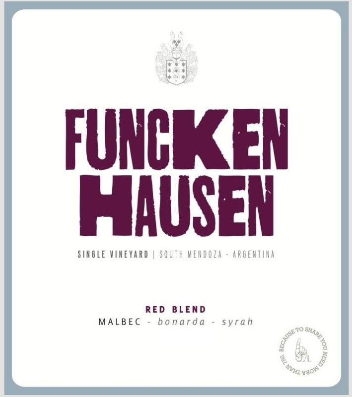 Funckenhausen Malbec Blend 2014 Front Label