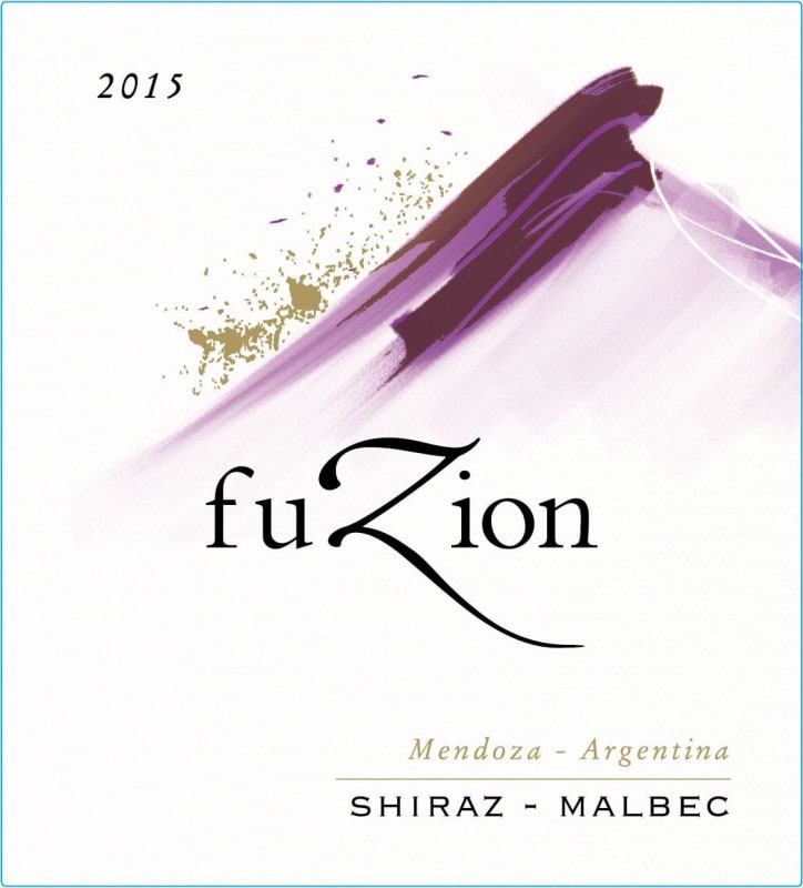 Fuzion Wines Shiraz-Malbec 2015 Front Label