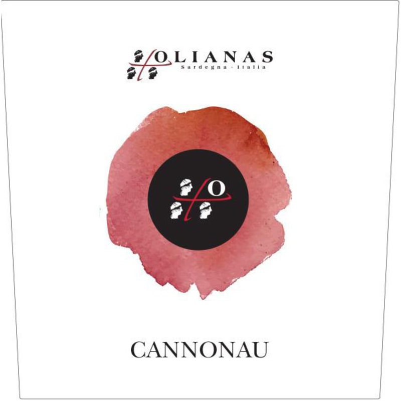 Olianas Cannonau 2015 Front Label