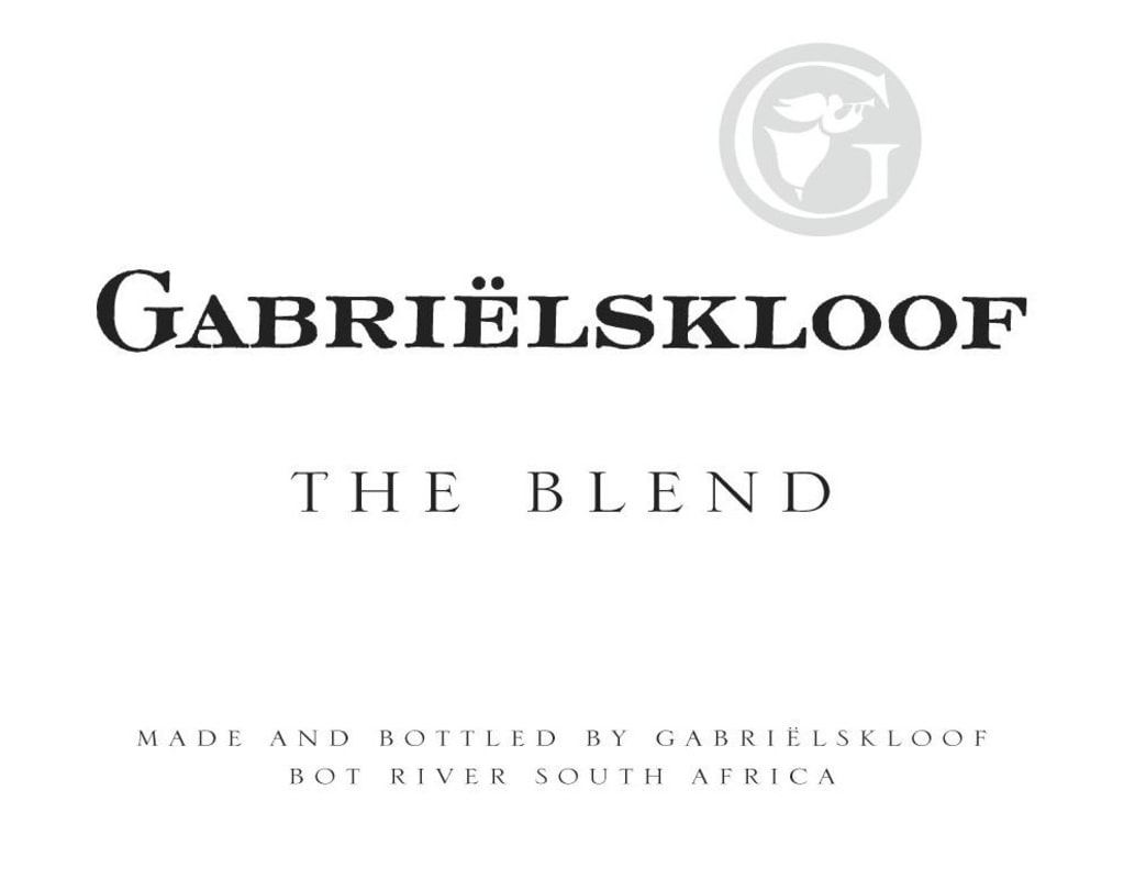 Gabrielskloof The Blend 2010 Front Label