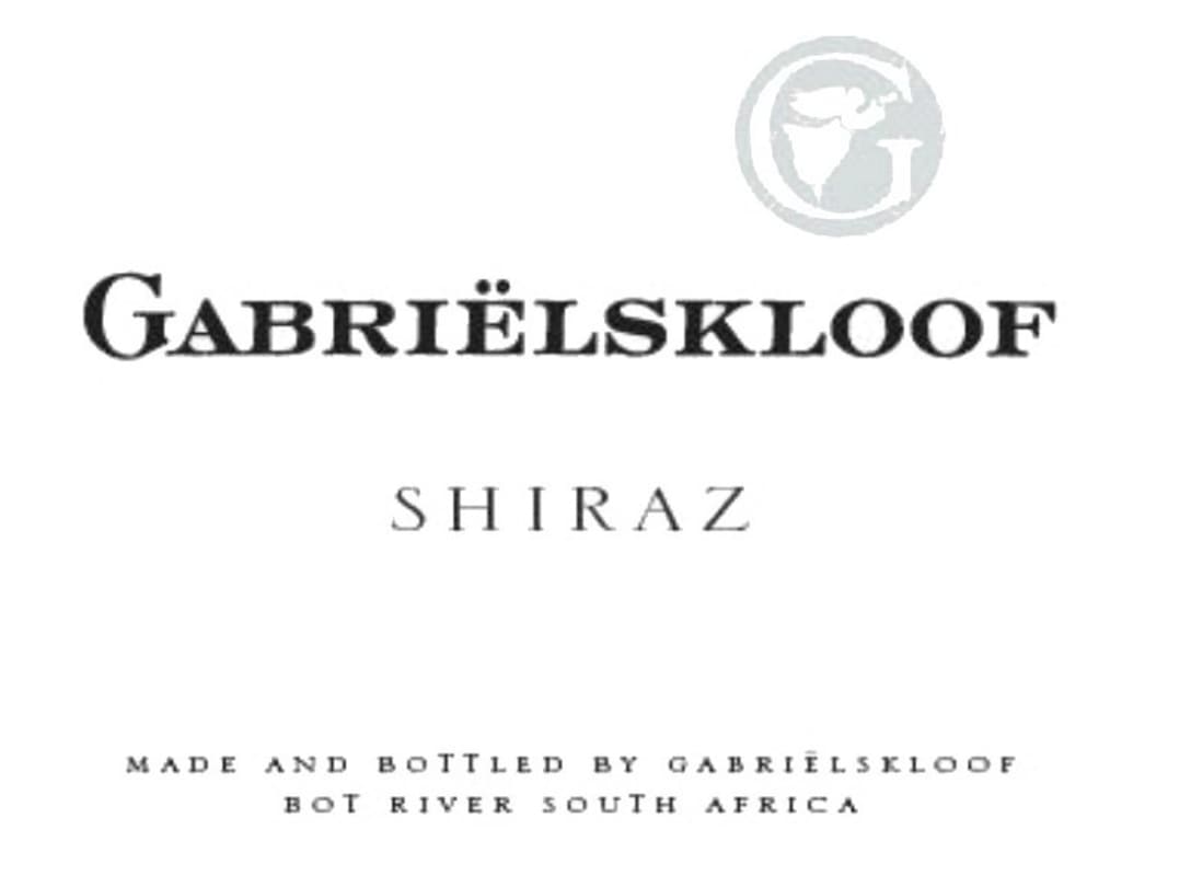 Gabrielskloof Shiraz 2012 Front Label
