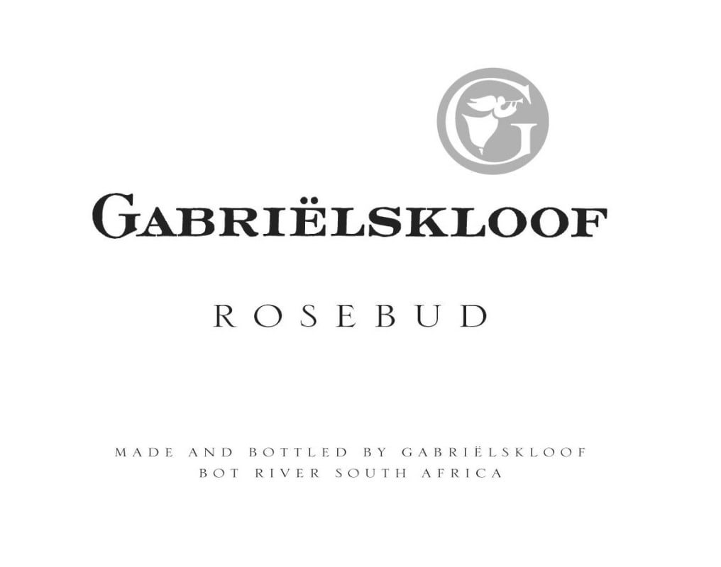 Gabrielskloof Rosebud 2015 Front Label