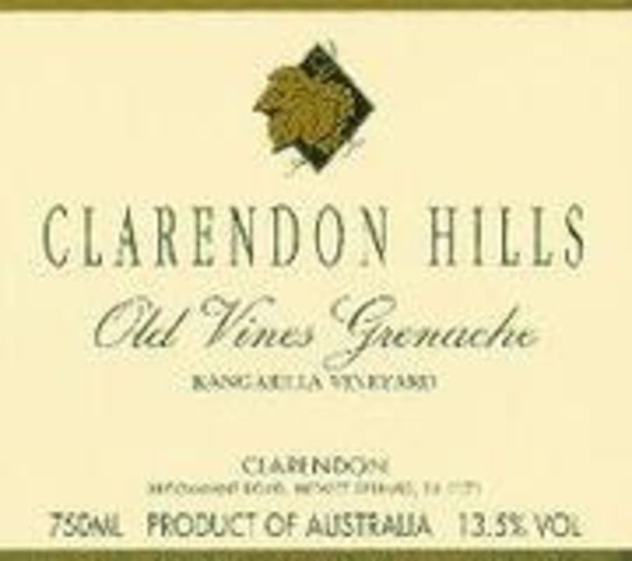 Clarendon Hills Kangarilla Grenache 1997 Front Label