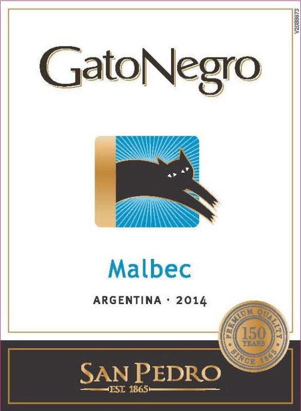 GatoNegro San Pedro Malbec 2014 Front Label