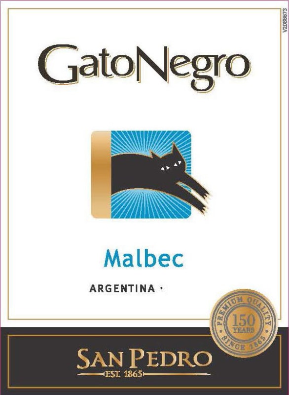 GatoNegro San Pedro Malbec 2015 Front Label