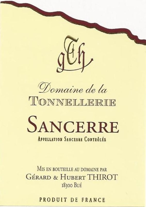 Gerard et Hubert Thirot Sancerre Domaine de la Tonnellerie 2012 Front Label
