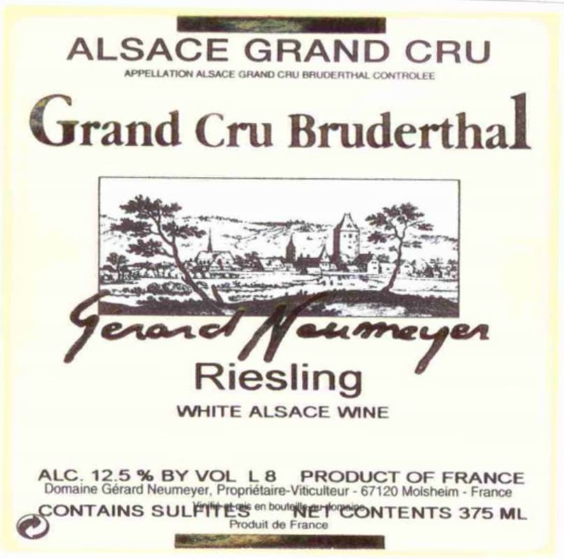 Gerard Neumeyer Bruderthal Riesling 2012 Front Label