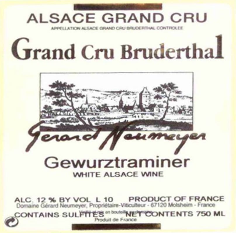 Gerard Neumeyer Bruderthal Gewurztraminer 2008 Front Label