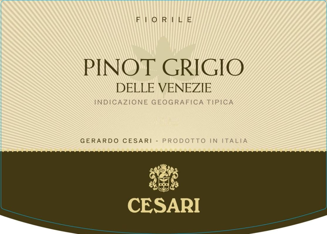 Gerardo Cesari S.p.A. delle Venezie Fiorile Pinot Grigio 2012 Front Label