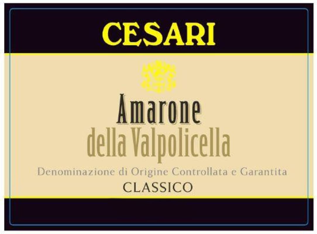 Gerardo Cesari S.p.A. Amarone della Valpolicella Classico 2012 Front Label