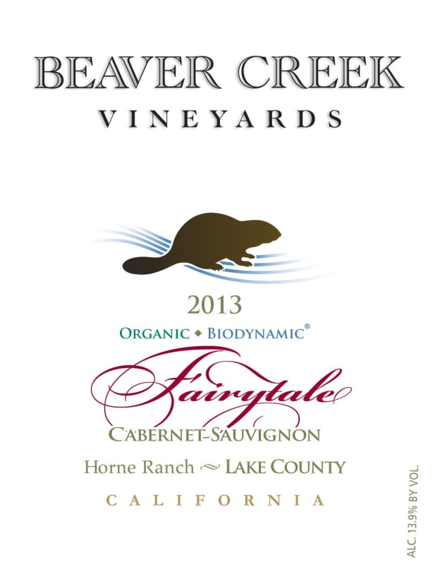 Beaver Creek Vineyards Fairytale Cabernet Sauvignon 2013 Front Label