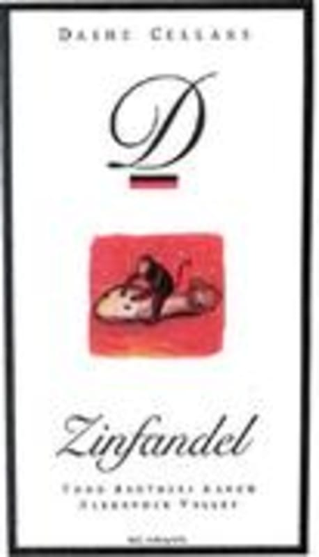 Dashe Todd Brothers Ranch Zinfandel 1998 Front Label