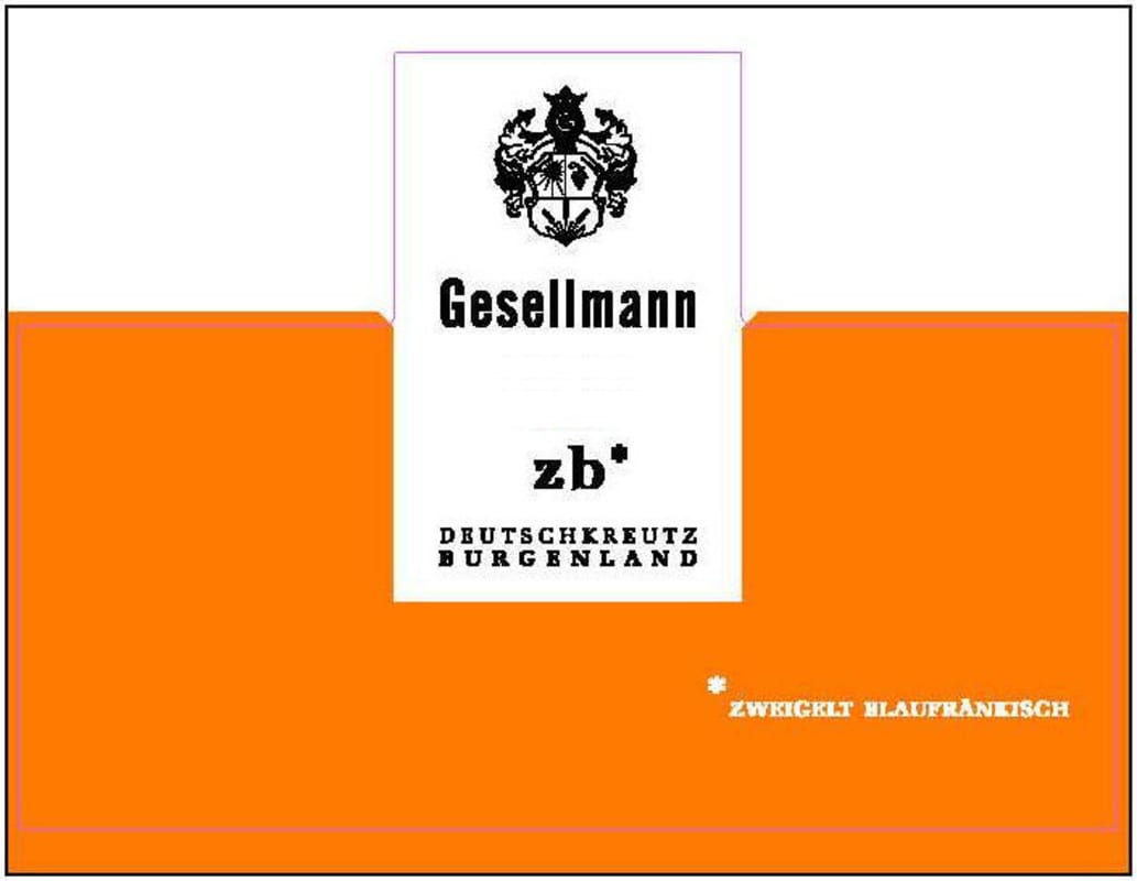 Gesellmann zB Blaufrankisch Zweigelt Blauburgunder 2013 Front Label