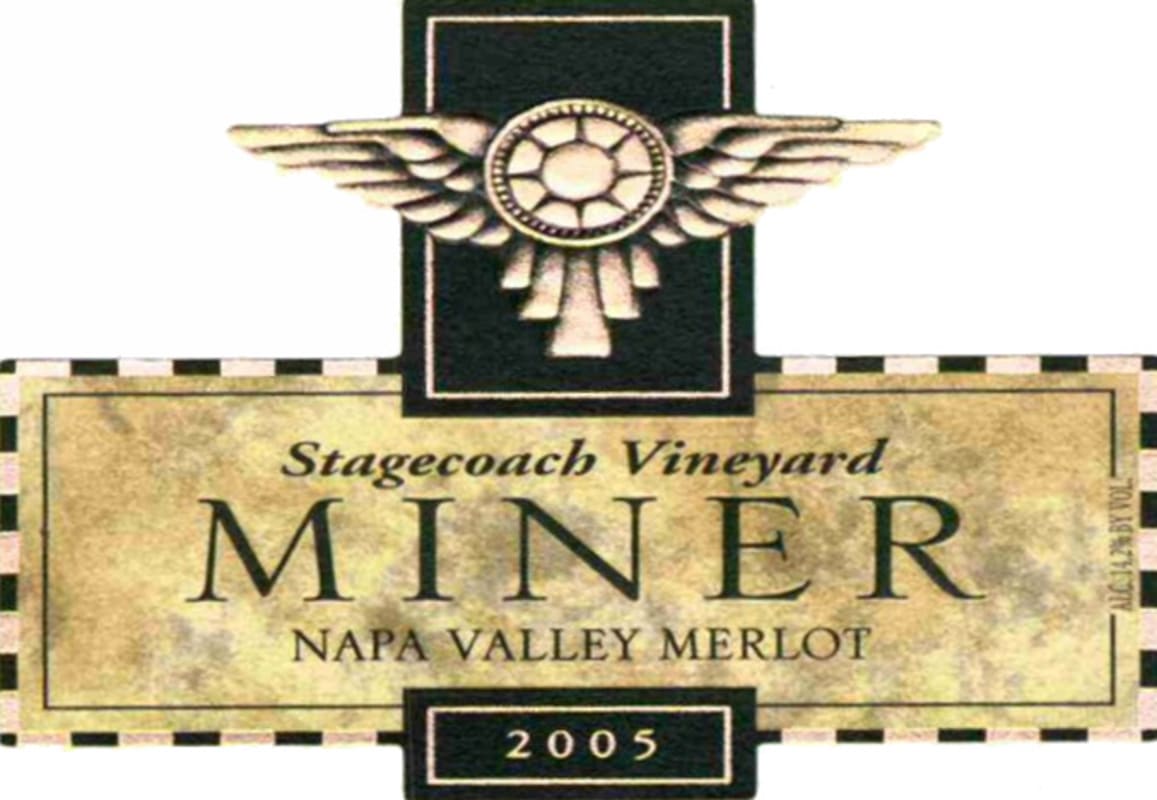 Miner Family Stagecoach Vineyard Merlot 2005 Front Label