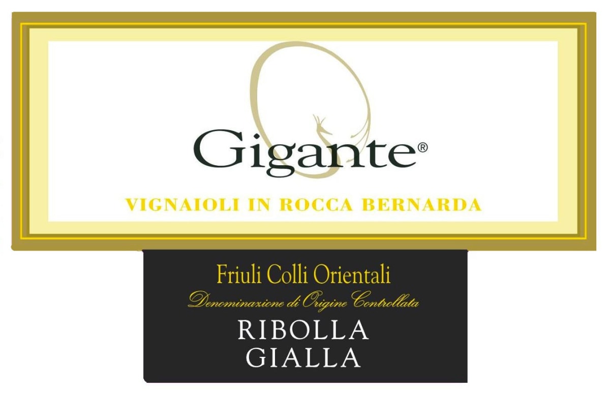 Gigante Colli Orientali del Friuli Ribolla Gialla 2014 Front Label