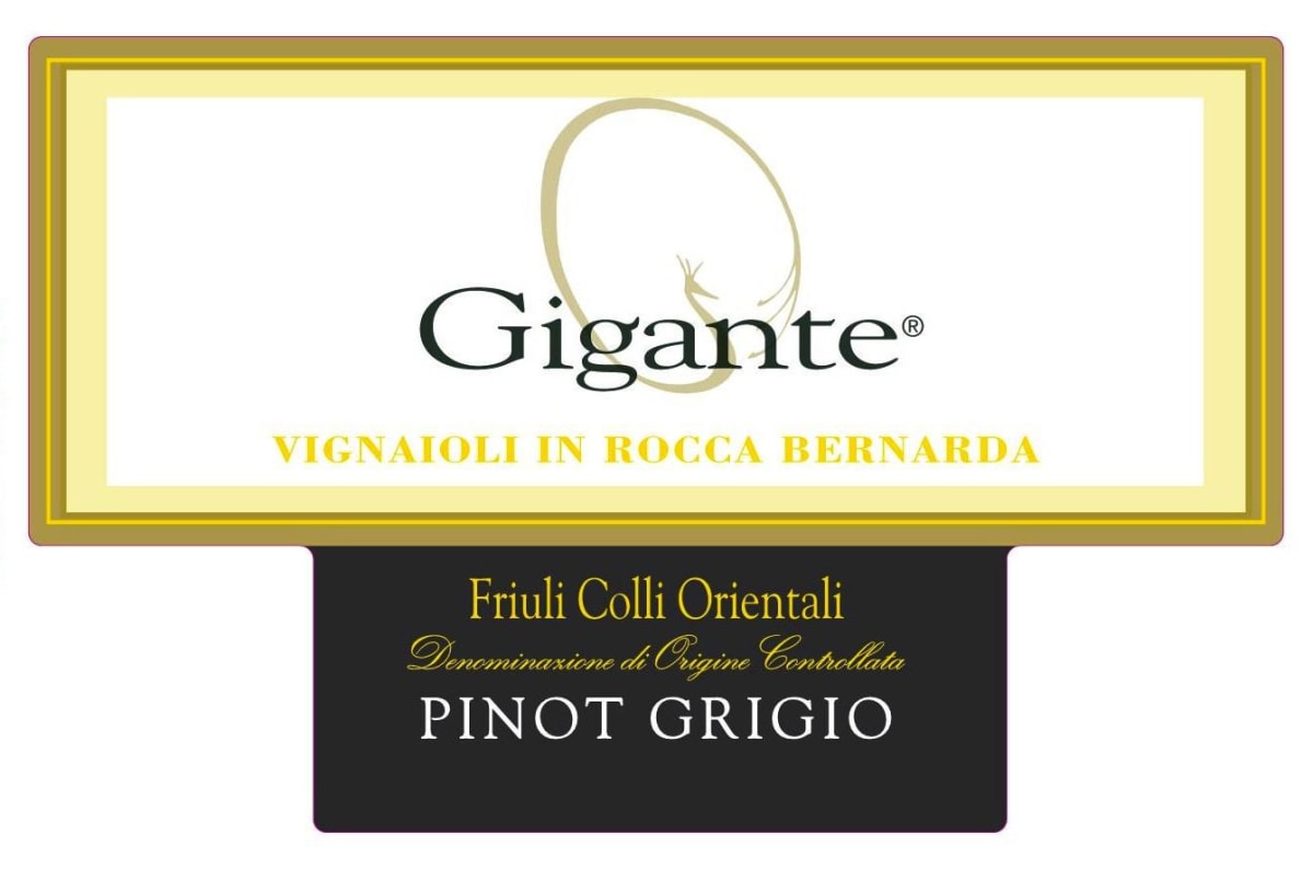 Gigante Colli Orientali del Friuli Pinot Grigio 2014 Front Label
