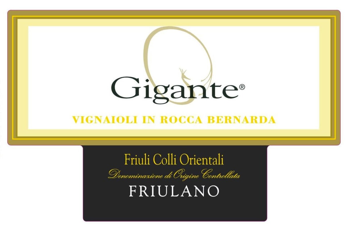 Gigante Colli Orientali del Friuli Friulano 2015 Front Label