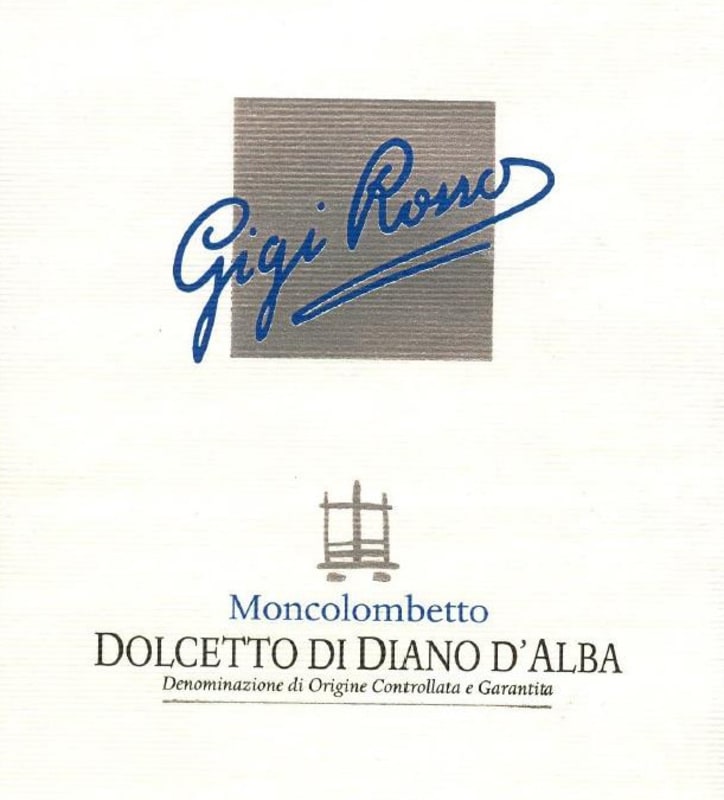 Poderi Anglelini Dolcetto di Diano d'Alba Moncolombetto 2014 Front Label