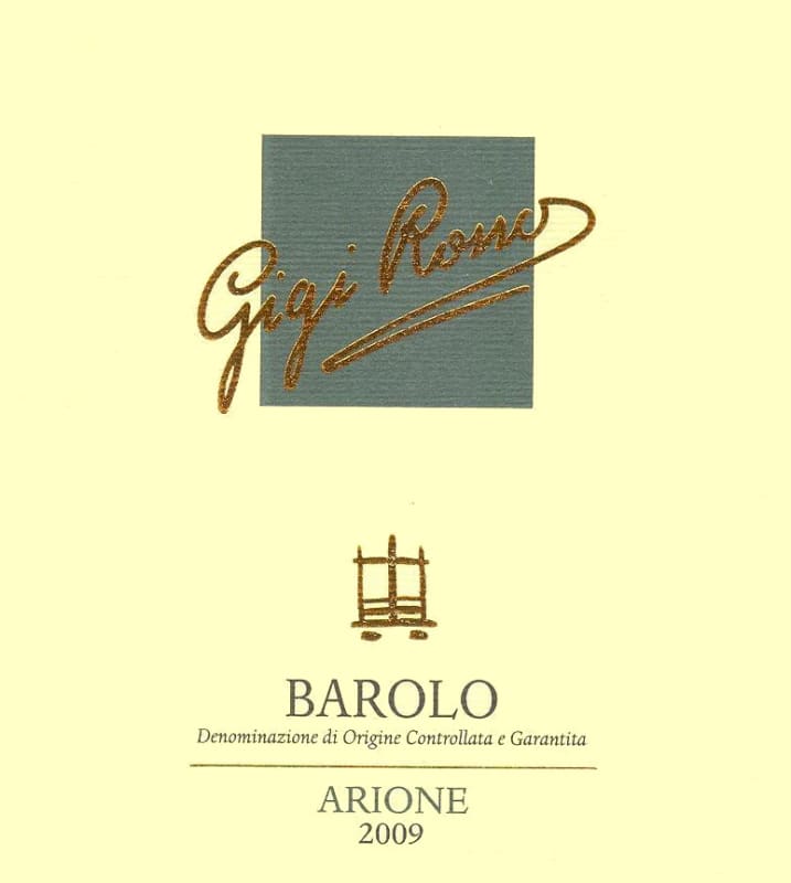 Poderi Anglelini Barolo Arione 2009 Front Label