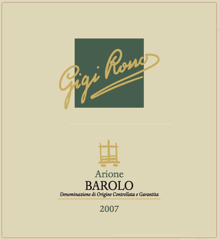 Poderi Anglelini Barolo Arione 2007 Front Label