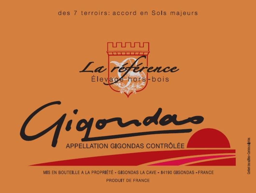 Gigondas La Cave Gigondas La Reference 2009 Front Label