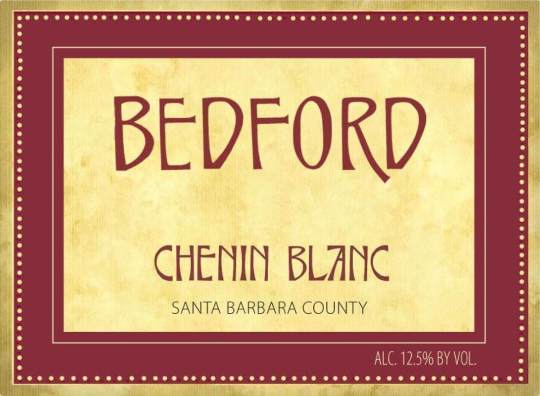 Bedford Winery Chenin Blanc 2012 Front Label