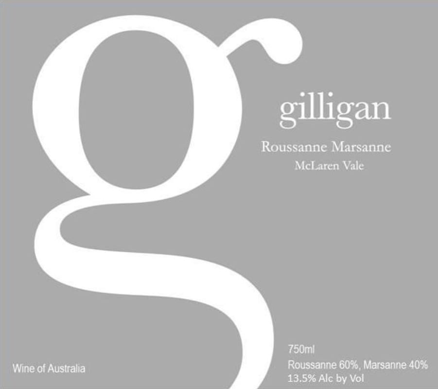 Giligan Wines Roussanne Marsanne 2013 Front Label