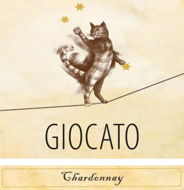 Giocato Wines Chardonnay 2015 Front Label