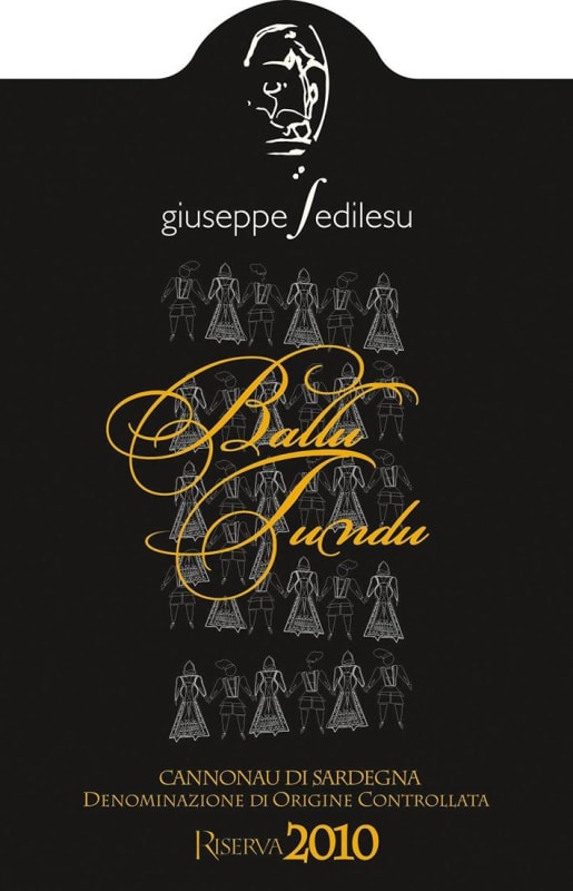 Giuseppe Sedilesu Cannonau di Sardegna Ballu Tundu Riserva 2010 Front Label