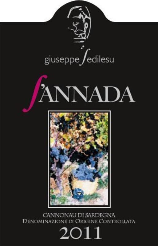 Giuseppe Sedilesu Cannonau di Sardegna S'Annada 2011 Front Label