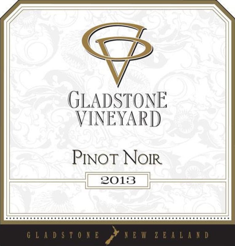 Gladstone Vineyard Pinot Noir 2013 Front Label