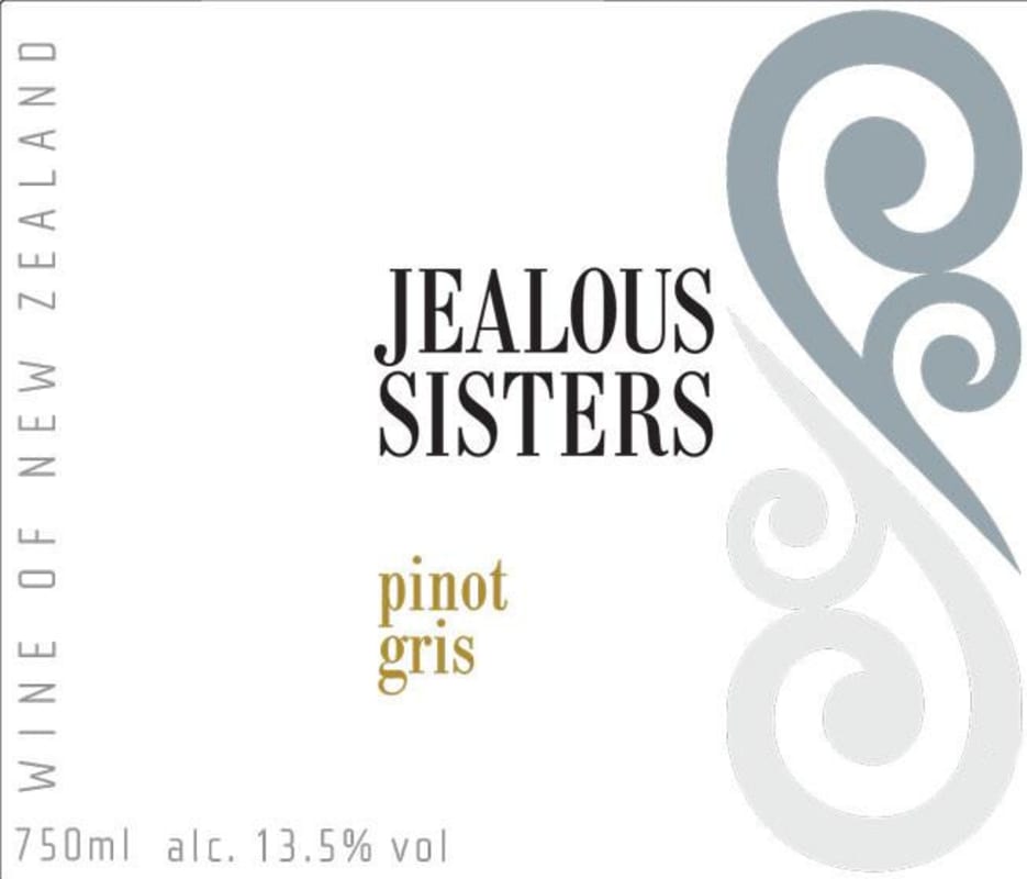Gladstone Vineyard Jealous Sisters Pinot Gris 2015 Front Label