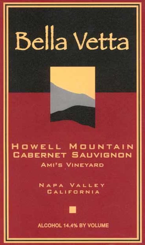 Bella Vetta Vineyards Ami's Vineyard Cabernet Sauvignon 2007 Front Label
