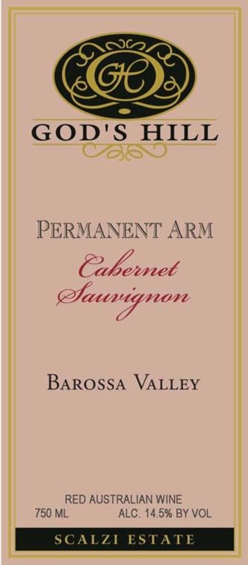 God's Hill Wines Permanent Arm Cabernet Sauvignon 2006 Front Label