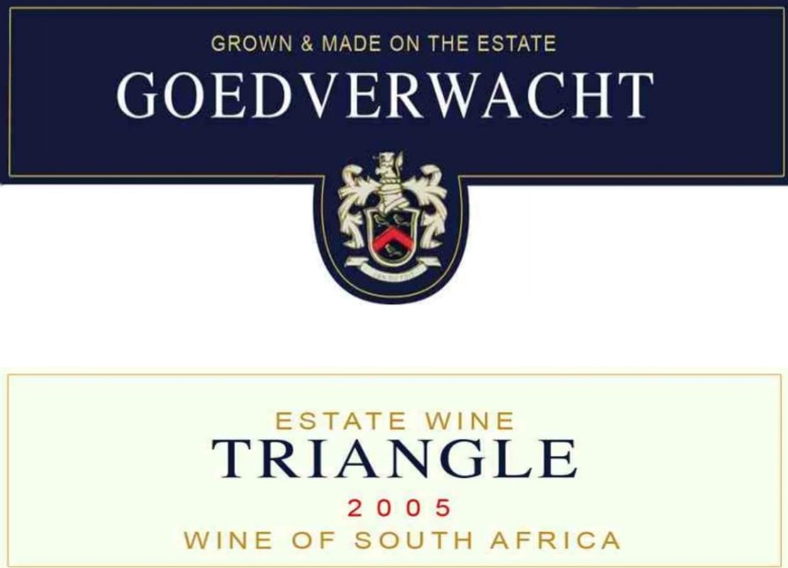 Goedverwacht Wine Estate Triangle 2005 Front Label