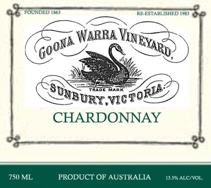 Goona Warra Vineyard Chardonnay 2004 Front Label