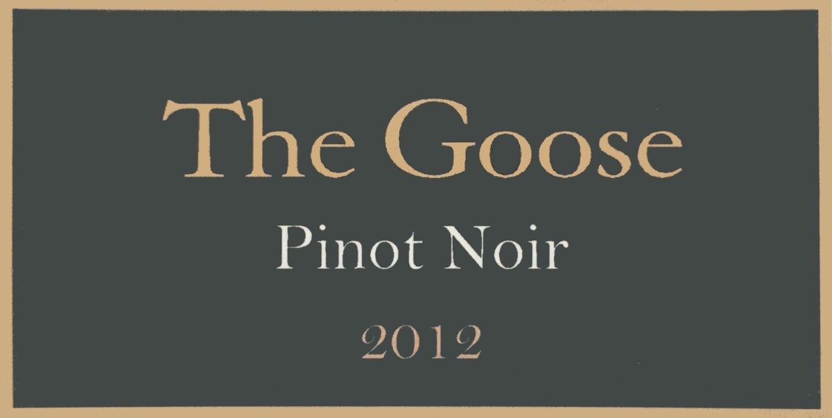 Goose Wines Pty Ltd Pinot Noir 2012 Front Label