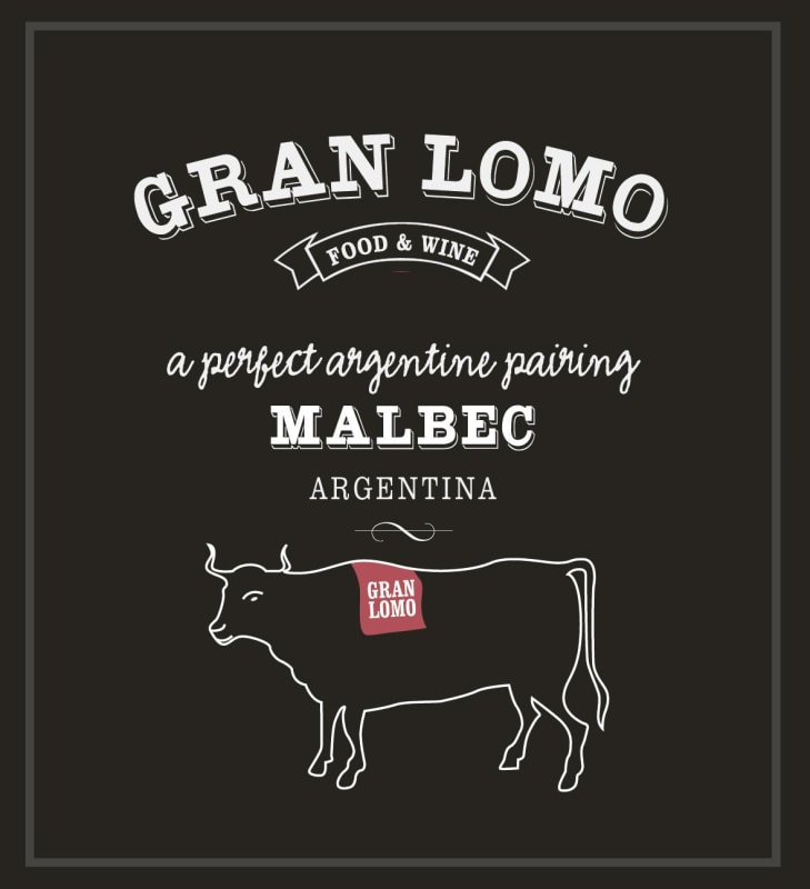 Gran Lomo Malbec 2015 Front Label