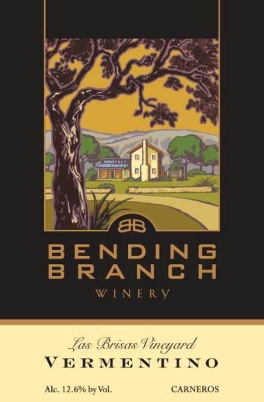 Bending Branch Winery Las Brisas Vineyard Vermentino 2010 Front Label